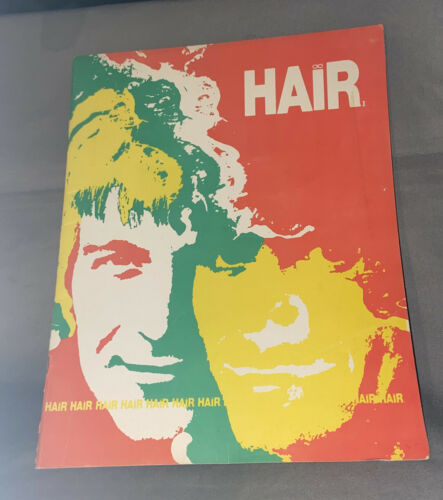 Vintage 1969 Souvenir Program Hair By Ed Gifford-illustrated-broadway Musical Ca