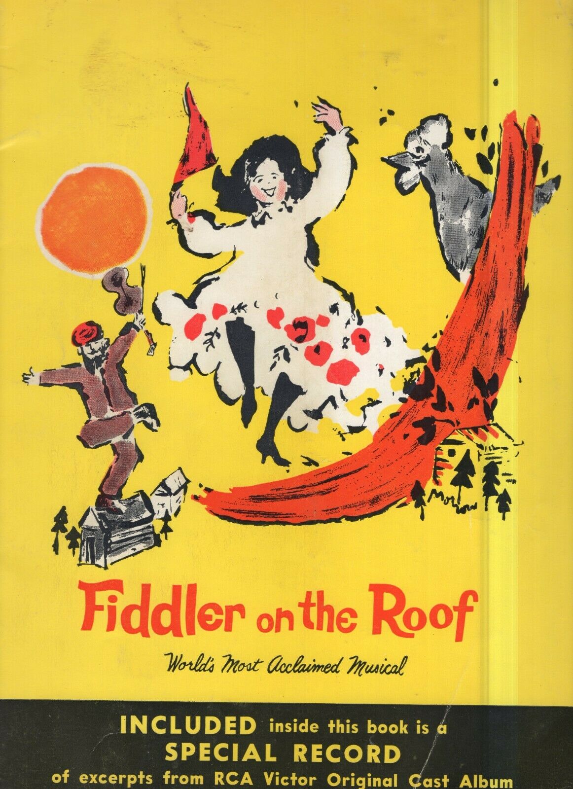 Fiddler On The Roof Souvenir Program ‘69  Harry Goz  Bette Miller 1st  Bdwy Show