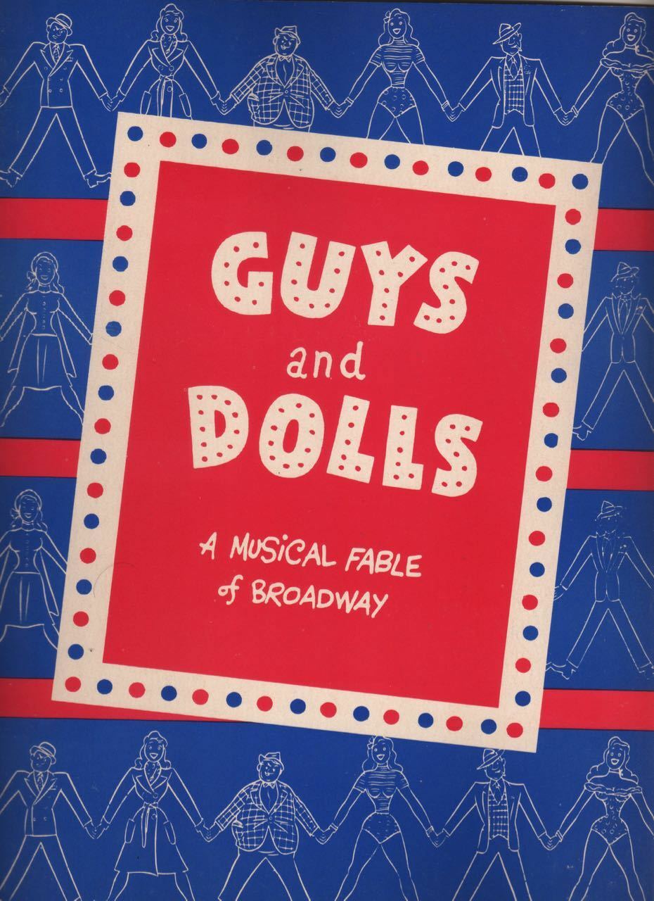 Hugh O'brian & Vivian Blaine "guys And Dolls"  Souvenir Program 1966 City Center